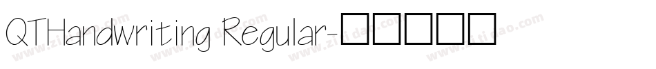 QTHandwriting Regular字体转换